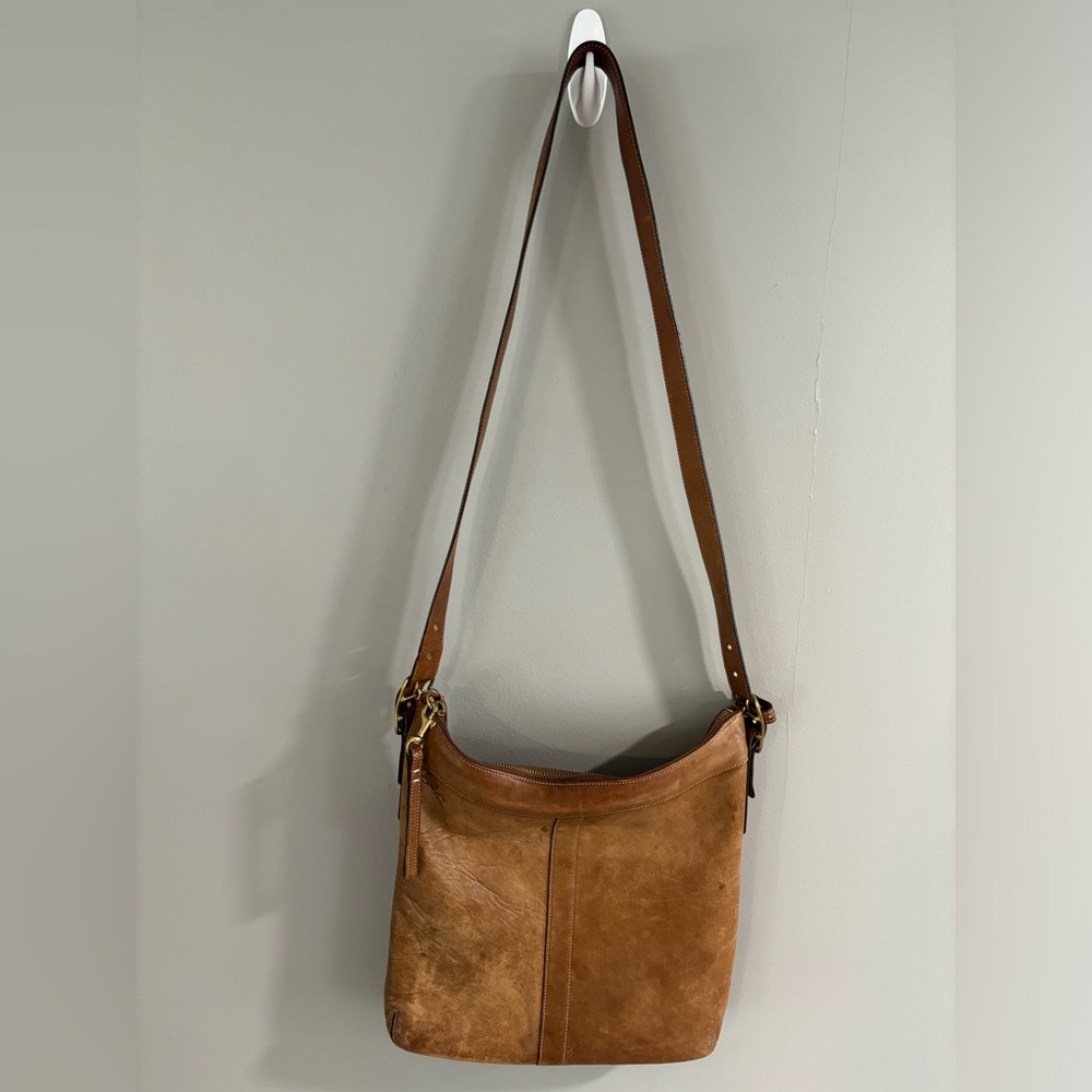 COACH Legacy Leather Slim Duffle Convertible Crossbody Bag in Tan 9325 Purse